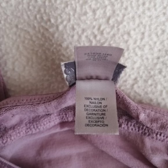 Victoria's Secret Lace Purple Flowy Lingerie Slip ￼ - Picture 5 of 12
